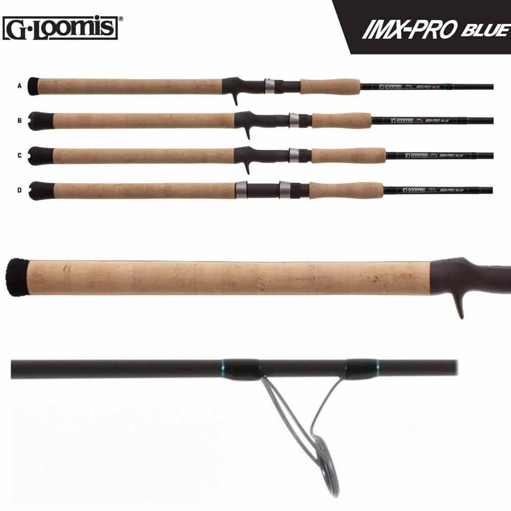 G Loomis IMX Pro Blue Series Casting Rod - High Performance Fishing Rod for Bass, Walleye & Freshwater Fishing - Perfect for Tournament Anglers & Outdoor Enthusiasts
