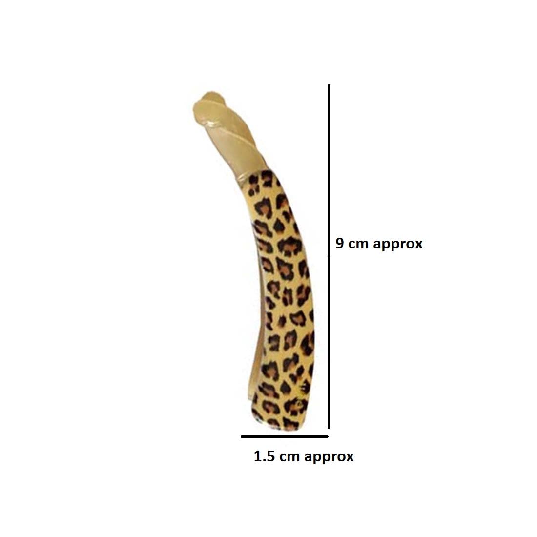 Cute Tiger Print Banana Hair Clips for Girls - 12 Pack - Fun Animal Hair Accessories for School, Parties & Everyday Style