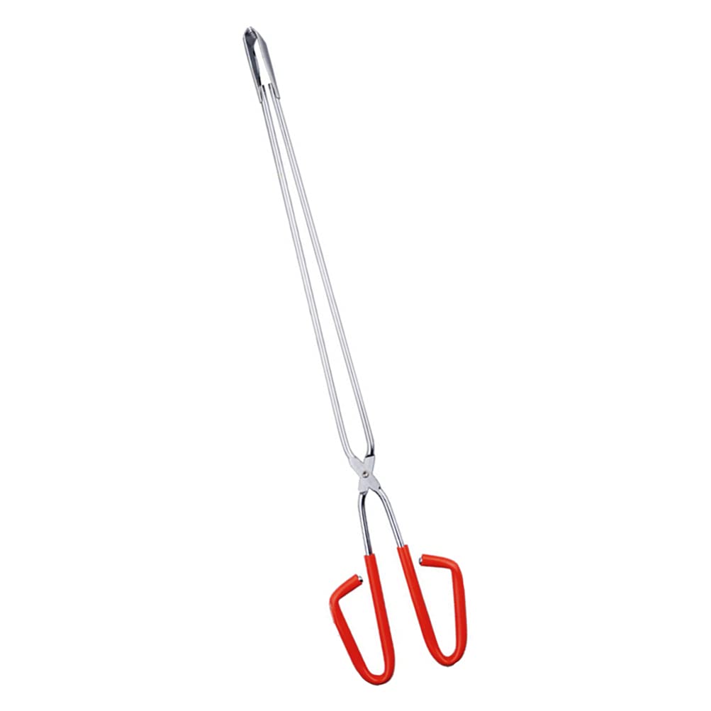 1pc Stainless Steel Trash Tongs - Heavy Duty Garbage Picker Tool with Non-Slip Handle for Outdoor Cleaning, Yard Waste, Pet Waste & Recycling (Perfect for Park, Beach, Home & Camping Use)