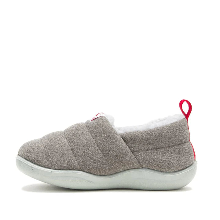 Kamik Charcoal CozyChalet Kids' Indoor/Outdoor Slippers - Warm & Waterproof Winter Booties for Boys & Girls - Perfect for Home, School & Snow Play