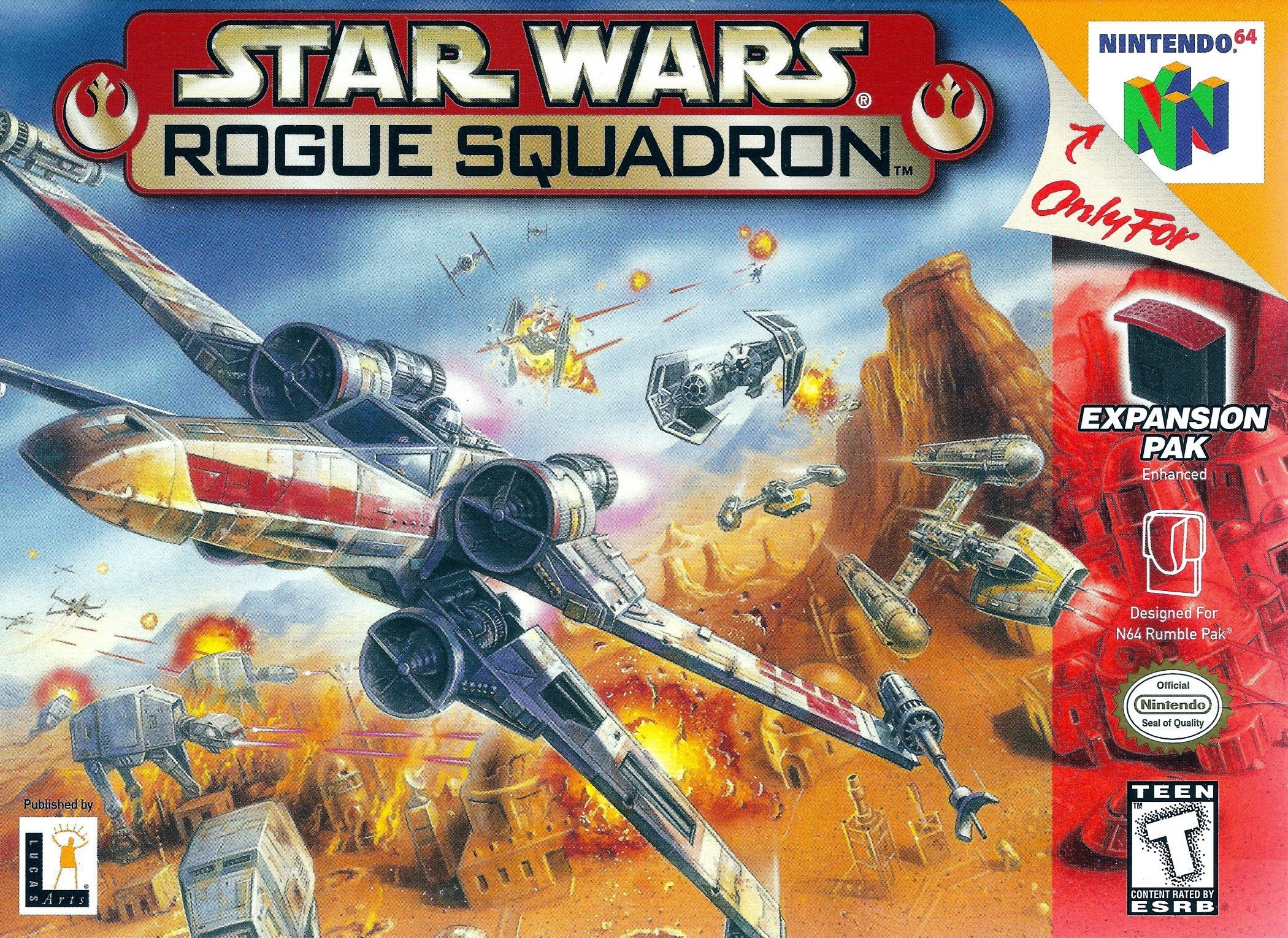 Star Wars: Rogue Squadron - Epic Space Battle Video Game | Action-Packed Starfighter Combat | Perfect for Sci-Fi Fans & Gaming Enthusiasts | Great for Solo Play & Multiplayer Battles