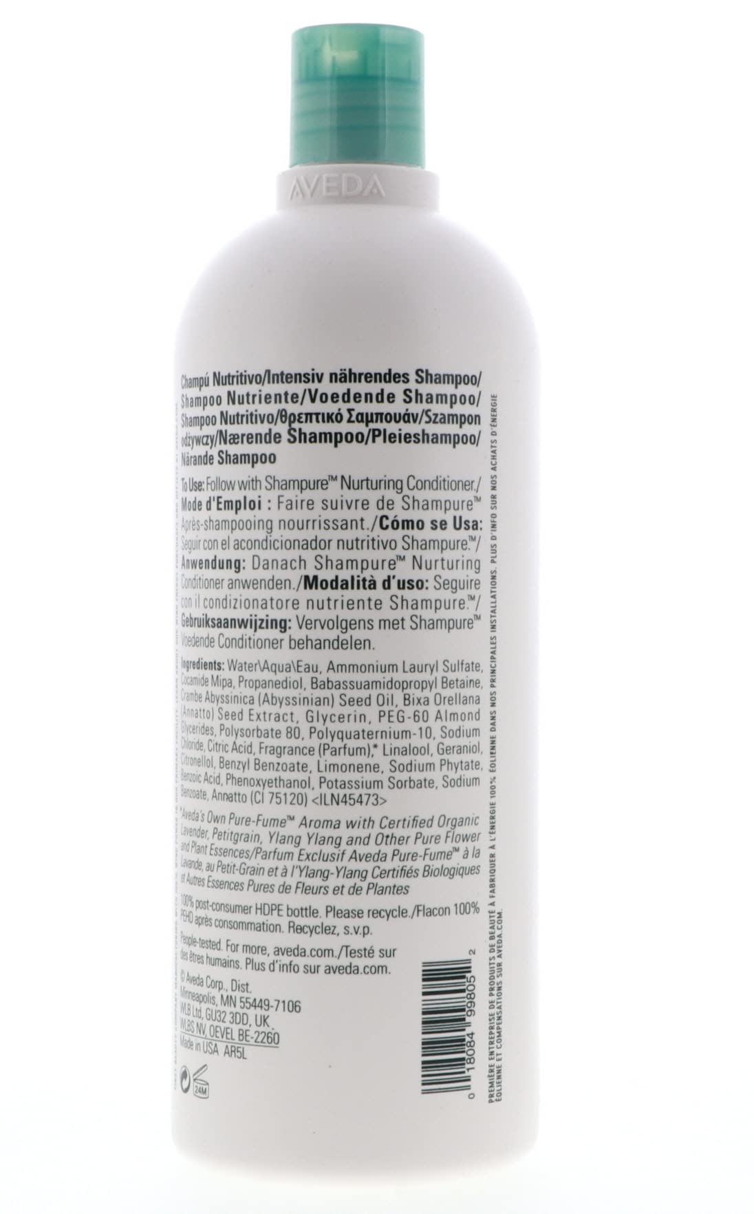 AVEDA Shampure Shampoo for Dry Hair - 33.8 Oz Large Size | Natural & Nourishing Hair Care | Perfect for Daily Use & Salon-Quality Results at Home