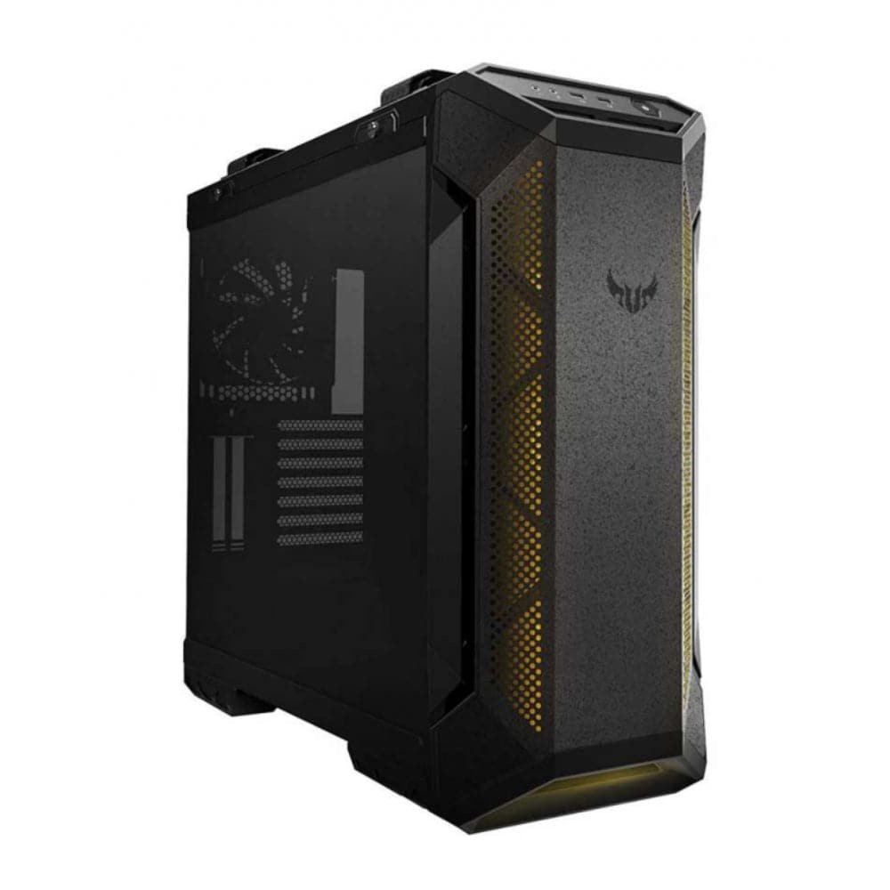 ASUS TUF Gaming GT501 Mid-Tower PC Case - Tempered Glass, RGB Fans, 2-Year Warranty - Perfect for Gaming Rigs & High-Performance Builds