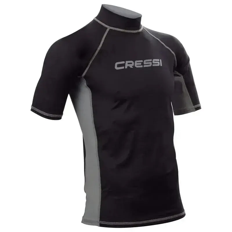 Men's Cressi Rashguard Swim Shirt - UPF 50+ Sun Protection Quick-Dry Pool & Beach Top for Swimming, Surfing & Water Sports