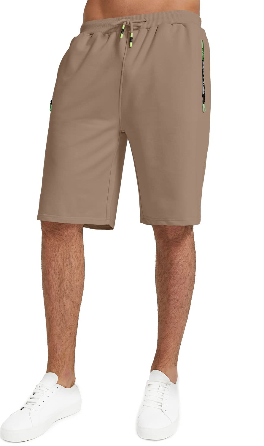 YTD Men's Casual Classic Fit Drawstring Shorts - Elastic Waist with Pockets - Perfect for Summer, Beach, Swimming & Outdoor Activities