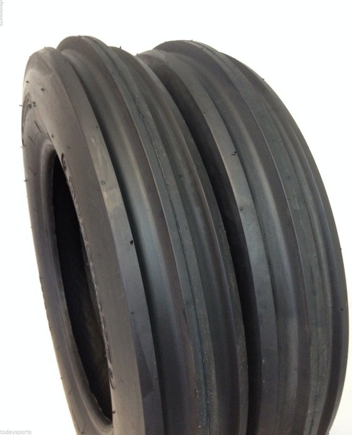 DEESTONE Two 5.00-15 Rib Tractor Tires with Tubes 500-15 Three Rib - Heavy Duty Agricultural Tires for Farm Equipment, Tractors and Trailers - Ideal for Field Work, Plowing and Hauling