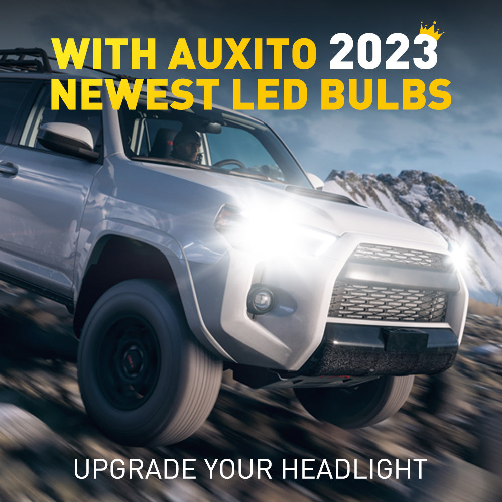 AUXITO 9005 HB3 High Beam & H11 Low Beam LED Bulbs Combo Kit - 400% Brighter, 6500K Cool White Light - Perfect for Night Driving, Fog Lights & Car Headlight Upgrades