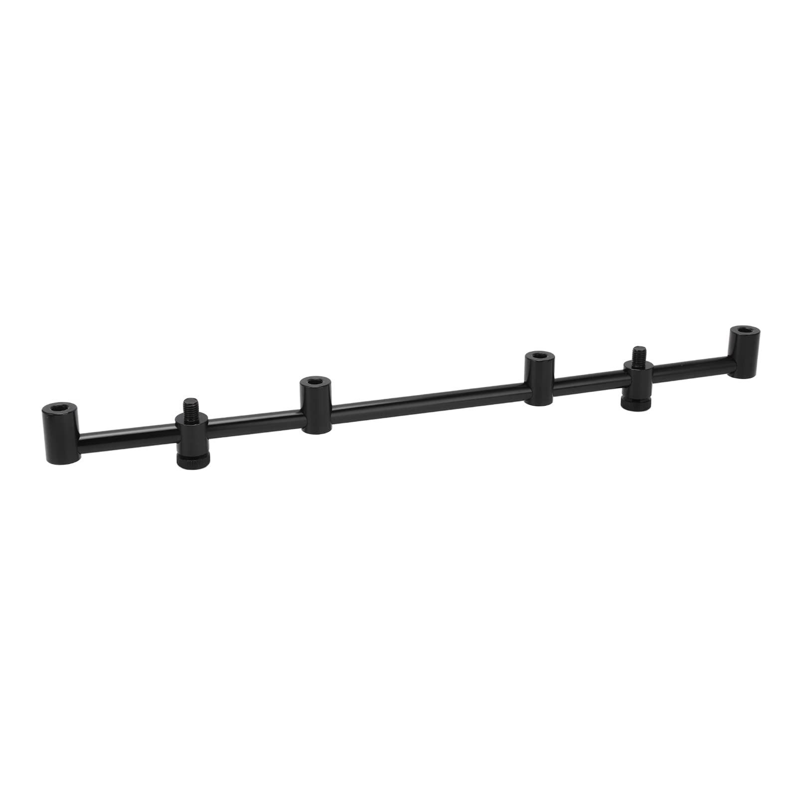 Uxsiya Aluminum Alloy Fishing Rod Holder Stand - Universal 4 Head Compact Crossbar Bracket (45cm) for Outdoor Fishing, Kayak, Boat & Shore Fishing Accessories