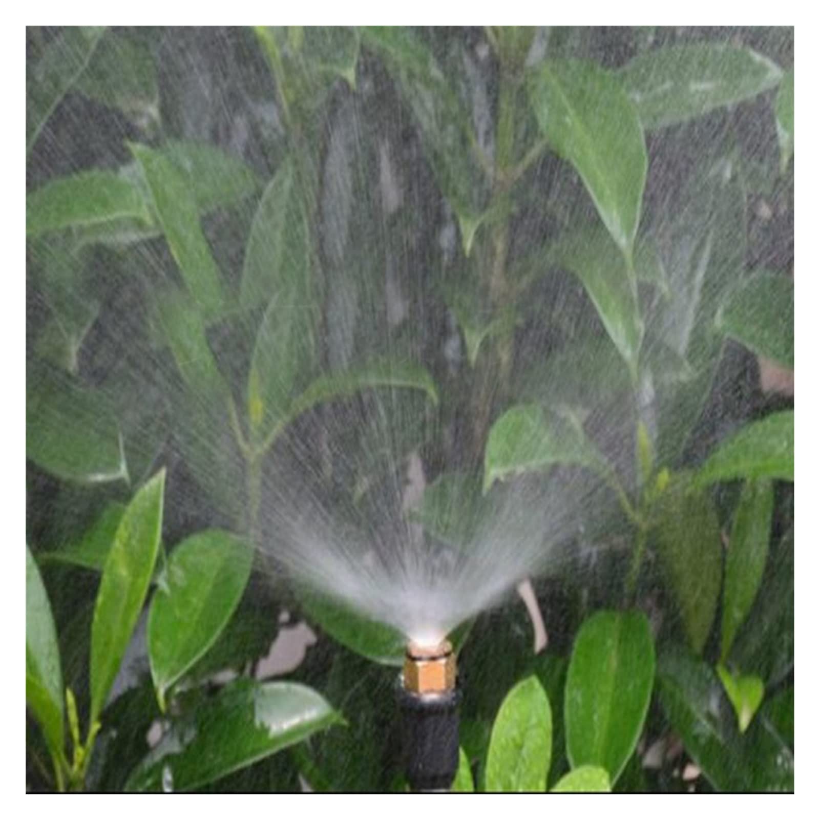 Adjustable Copper Garden Irrigation Dripper Nozzle - Fine Mist Spray for Greenhouse, Dust Removal & Cooling (50 Pack, Copper) - Perfect for Hydroponics, Vertical Gardens & Plant Misting Systems