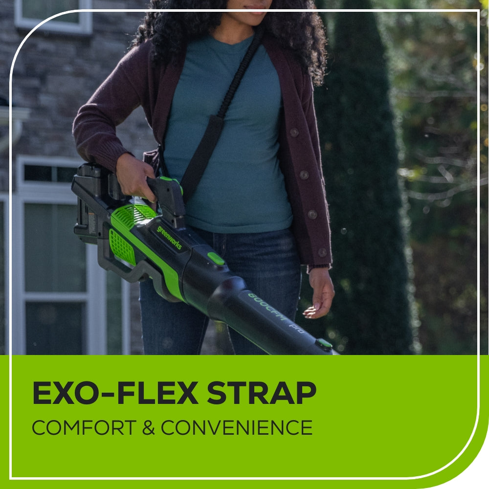 80V 800CFM Cordless Battery Leaf Blower with 4Ah Battery & Charger - Powerful Yard Cleanup for Leaves, Grass Clippings & Debris