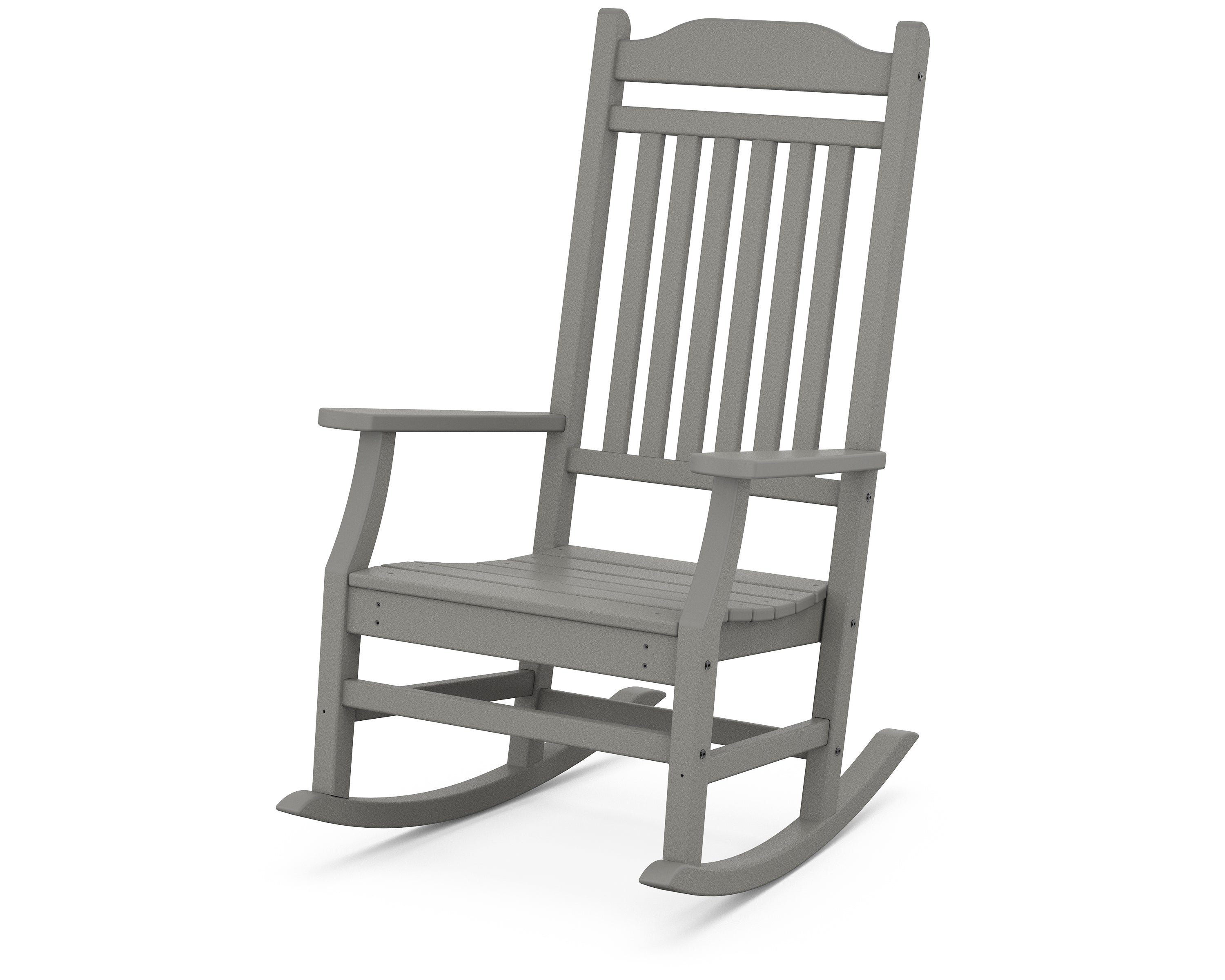 POLYWOOD Country Living Cottage Rocking Chair - Durable Outdoor Rocking Chair for Patio, Porch & Garden - All-Weather Resin Wicker Furniture