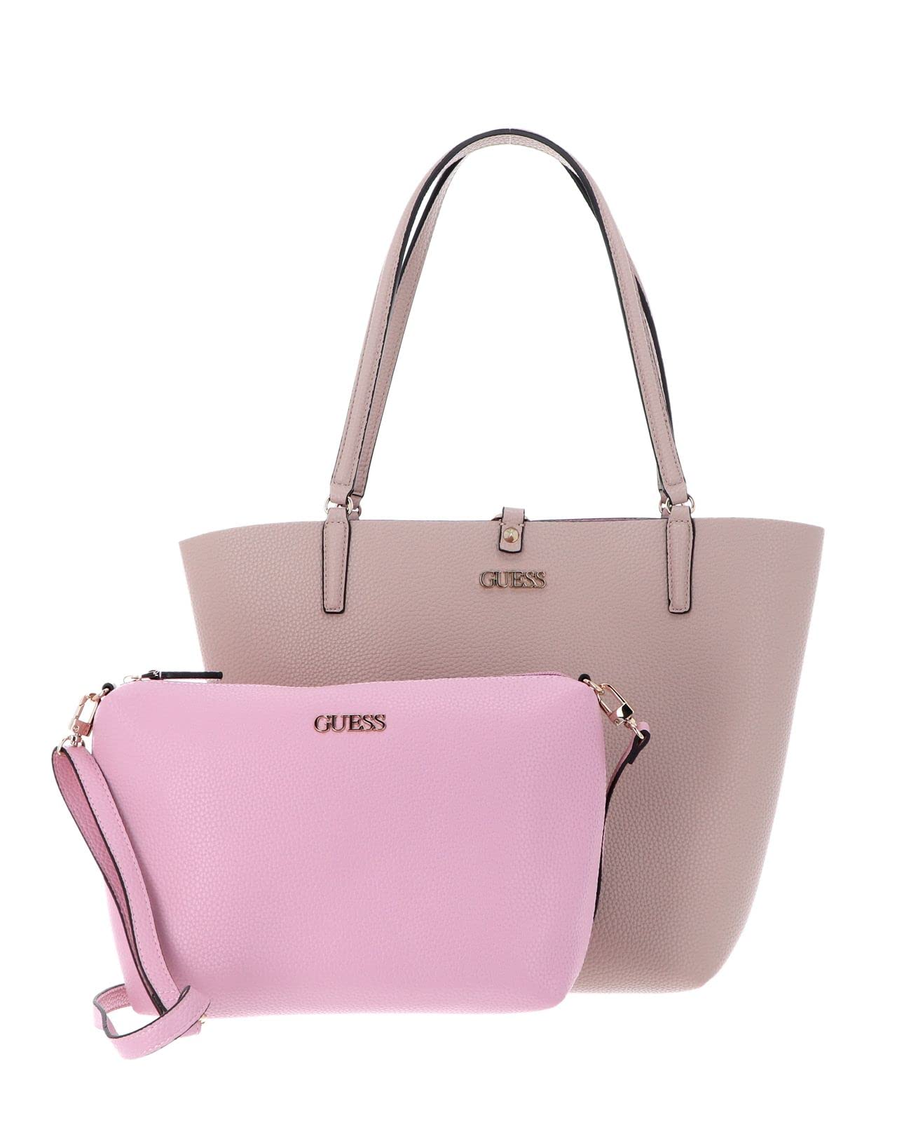 GUESS US Alby Toggle Tote Bag for Women - Stylish Leather Shoulder Handbag Purse for Work, Travel & Everyday Use