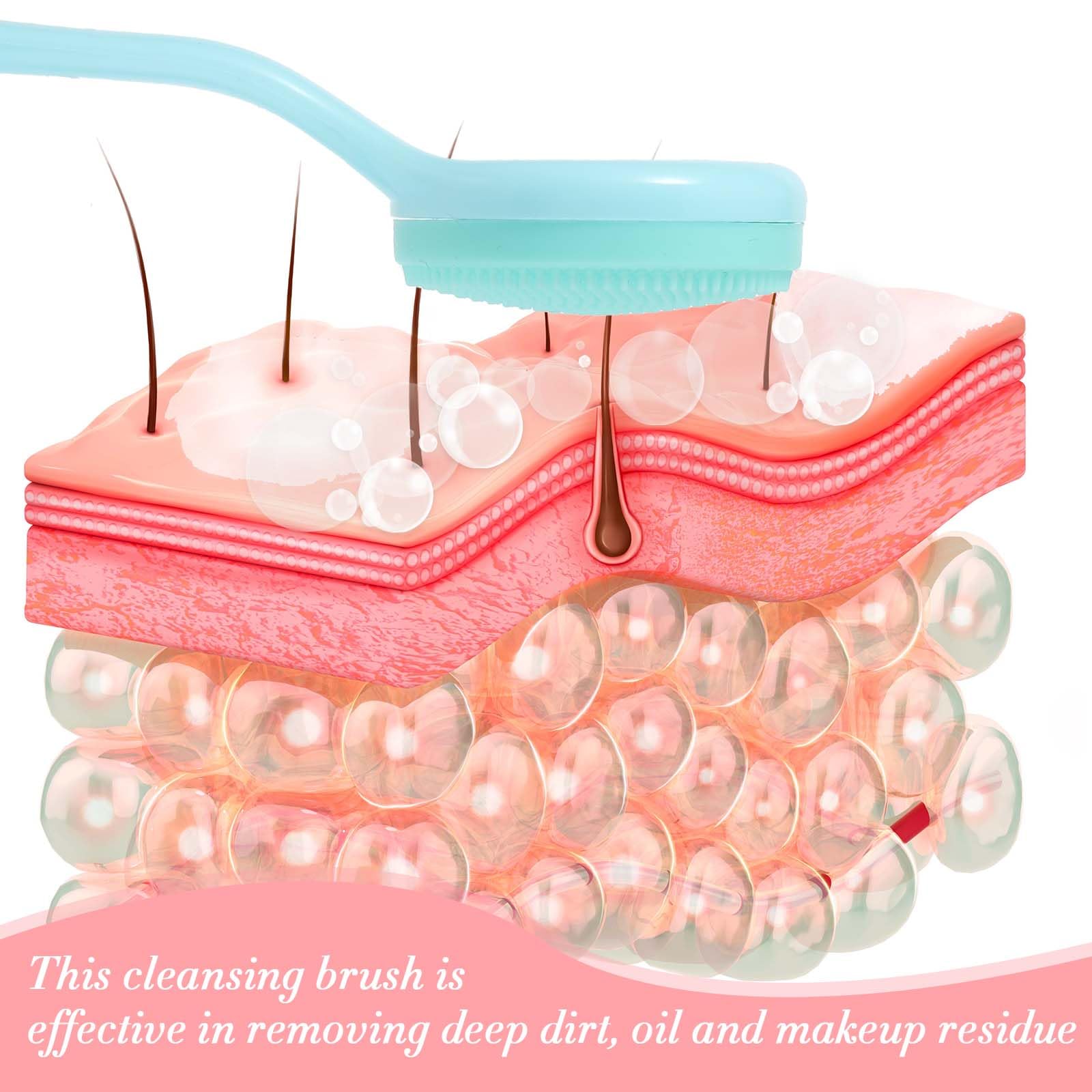 Gentle Silicone Facial Cleansing Brush - Skin-Friendly Exfoliator & Massager for Blackhead Removal & Makeup Cleansing | Perfect for Daily Skincare Routine & Spa-Like Experience at Home