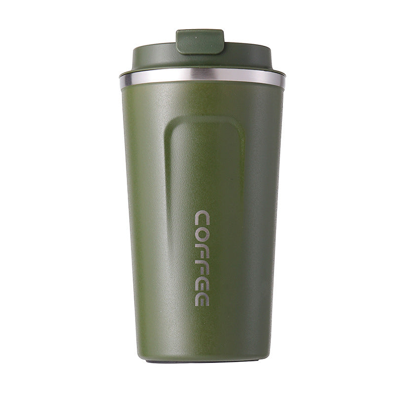 Premium Double Walled Insulated Stainless Steel Travel Mug - 17oz (510ml) Vacuum Tumbler Cup for Coffee & Tea - Keeps Drinks Hot/Cold for Hours - Leak Proof & Easy to Clean - Perfect for Commuting, Office, Hiking & Outdoor Activities