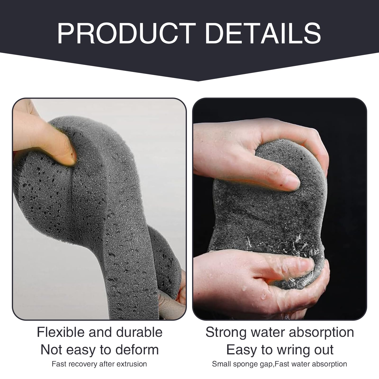 5-Pack Premium Car Wash Sponges - 8.6