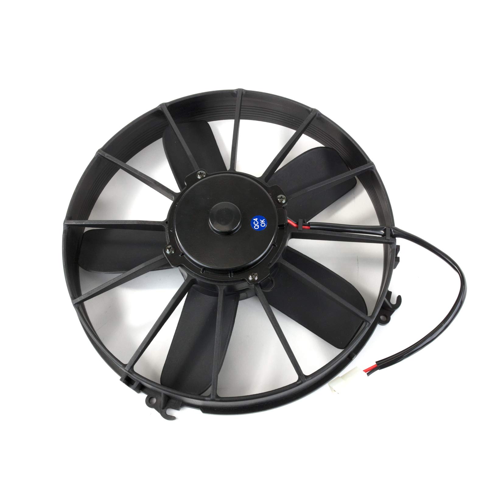 TSP Pro Flow 12 Inch Black Straight Blade High Performance Cooling Fan HC7212 - Perfect for PC Cooling, Gaming Rigs, and Server Rooms