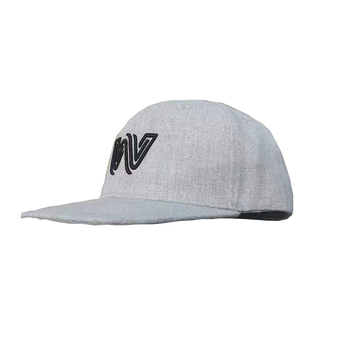WOSICA Adjustable Snapback Baseball Cap for Men & Women - Grey Hip Hop Hat for Casual Wear, Street Style & Outdoor Activities