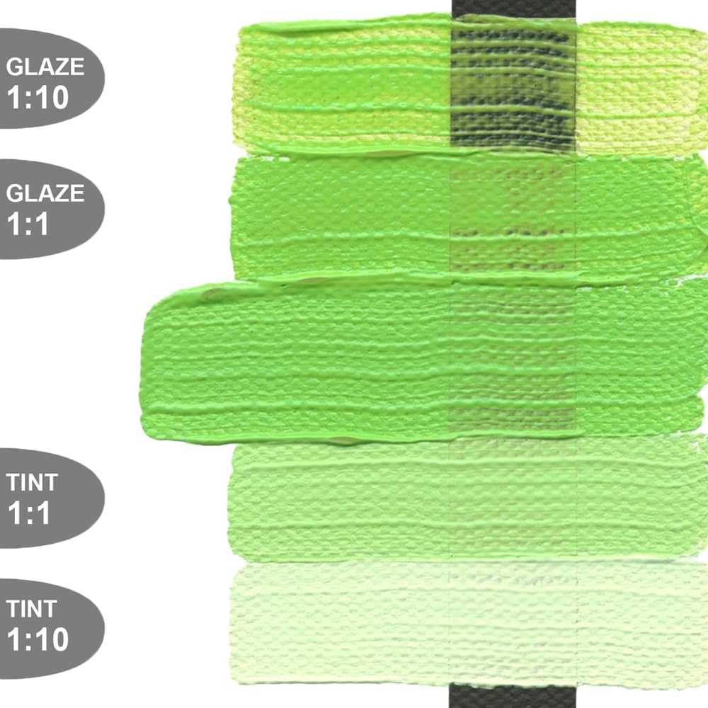 GOLDEN Heavy Body Acrylic Paint - Light Green (Yellow Shade) 32oz Jar - Professional Semi-Opaque Acrylics for Canvas Painting & Fine Art