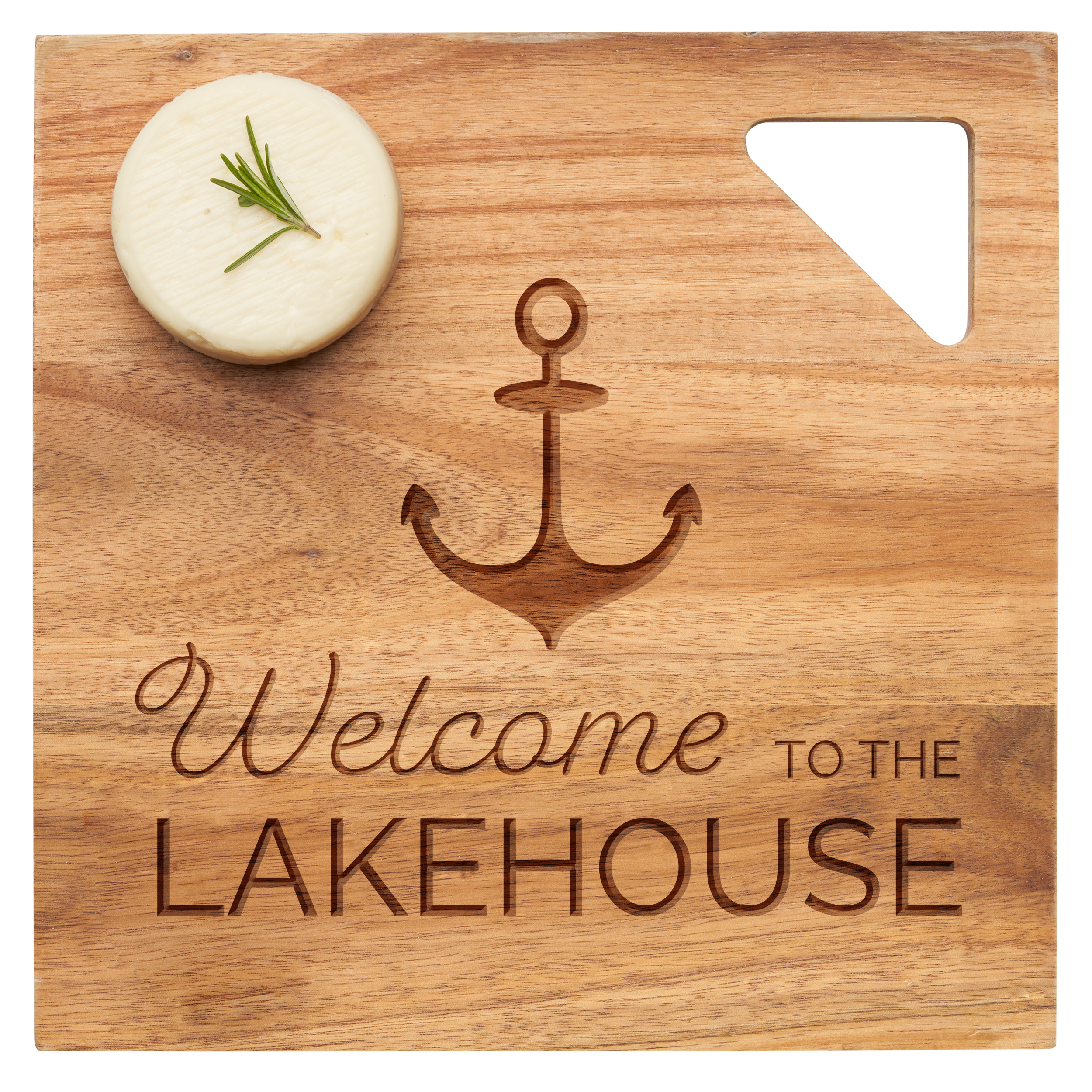 Acacia Modern Geo Square Wall Art - 12x12 Inches Lakehouse Decor for Living Room, Bedroom & Office - Perfect for Coastal, Farmhouse & Boho Style Homes