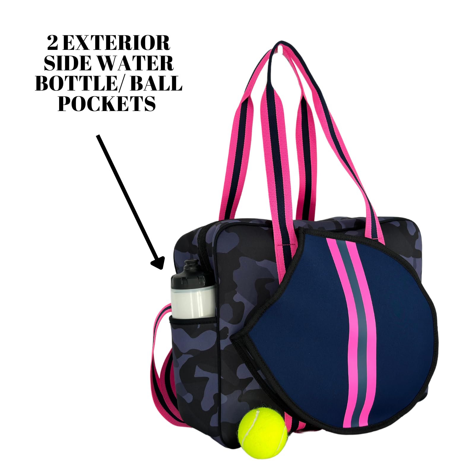 Premium Hampton Tennis Bag for Women - Spacious, Durable & Stylish Tennis Backpack with Multiple Pockets - Perfect for Court, Gym & Travel Accessories