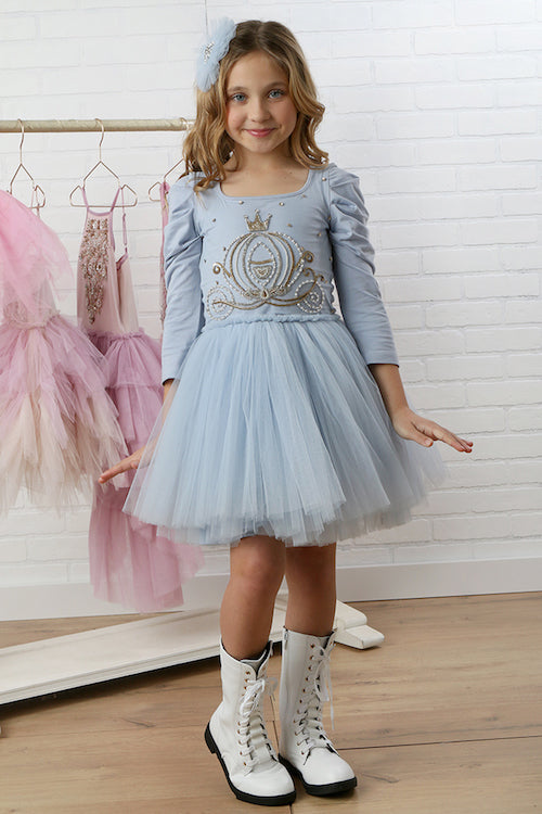 Princess Tutu Dress for Girls - Sparkly Ballet Skirt with Tulle Layers for Dance Recital, Birthday Party & Dress Up Play