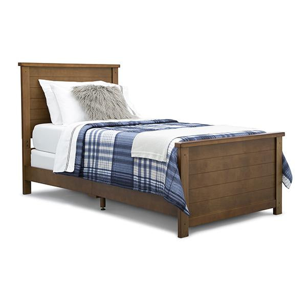 Signature Paneled Twin Bed Frame - Solid Wood Platform Bed with Headboard & Footboard - Perfect for Kids, Teens & Guest Rooms - Ideal for Small Spaces & Modern Bedroom Decor