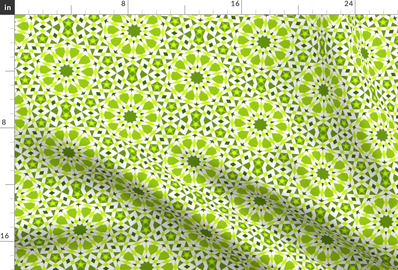 Premium Star Moroccan Modern Printed Velvet Fabric by Spoonflower - Fat Quarter for Upholstery, Home Decor & Apparel - Perfect for DIY Pillows, Curtains & Fashion Accessories