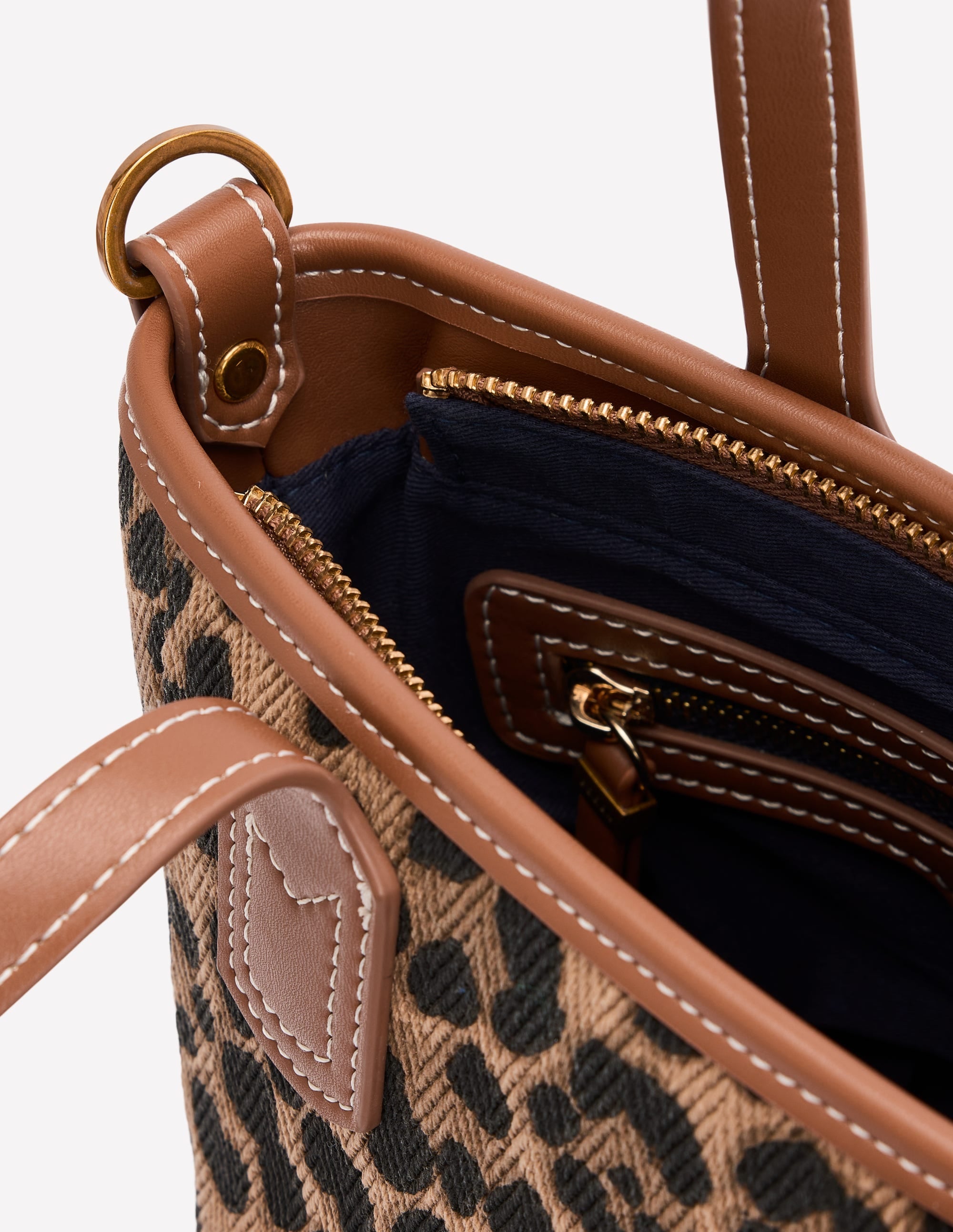 Stylish Canvas Mini Bucket Bag with Leopard Print - Perfect for Women's Casual Outfits, Travel & Everyday Use
