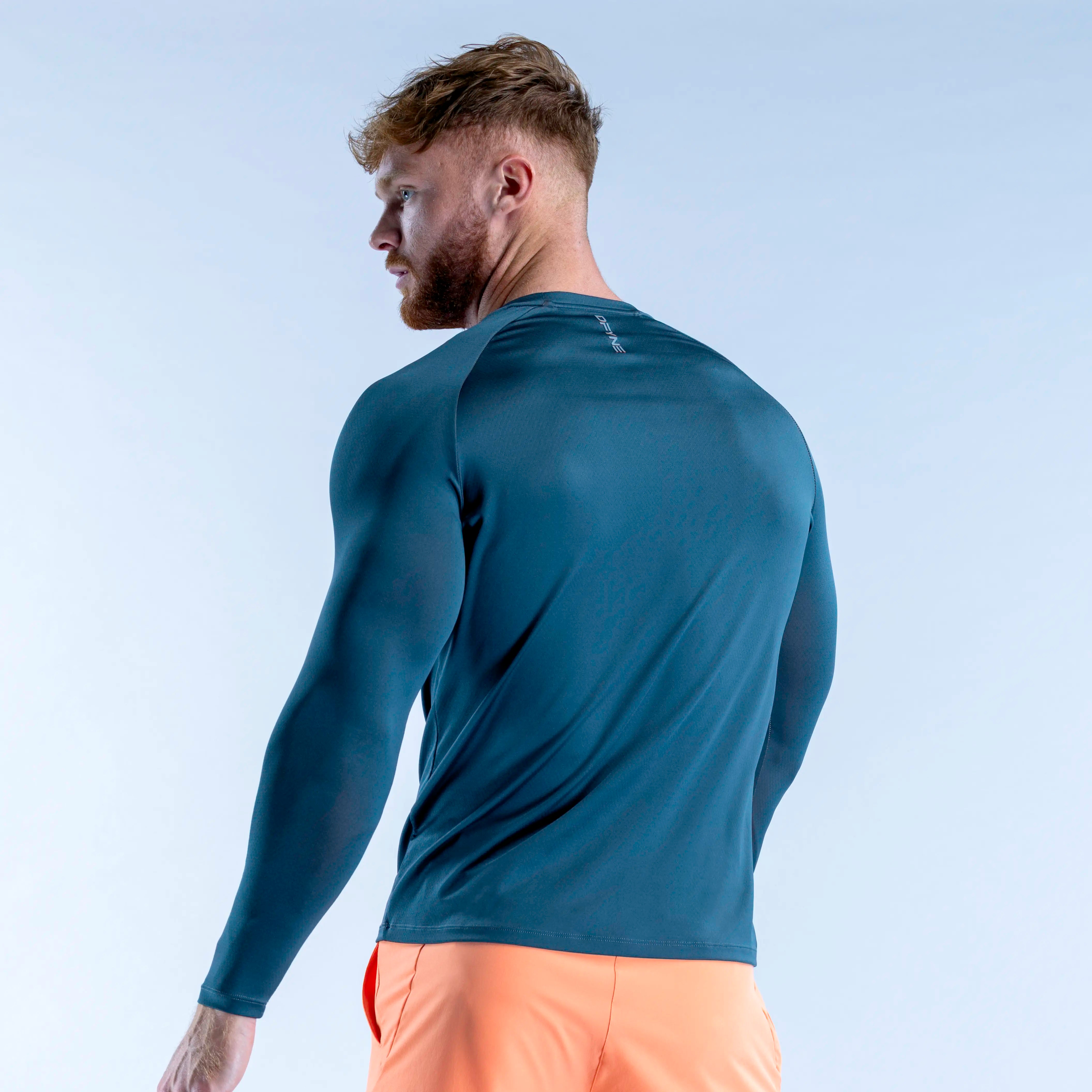 Unbound Long Sleeve Workout Shirt for Men & Women - Moisture Wicking Gym Tee for Running, Yoga & Fitness Training