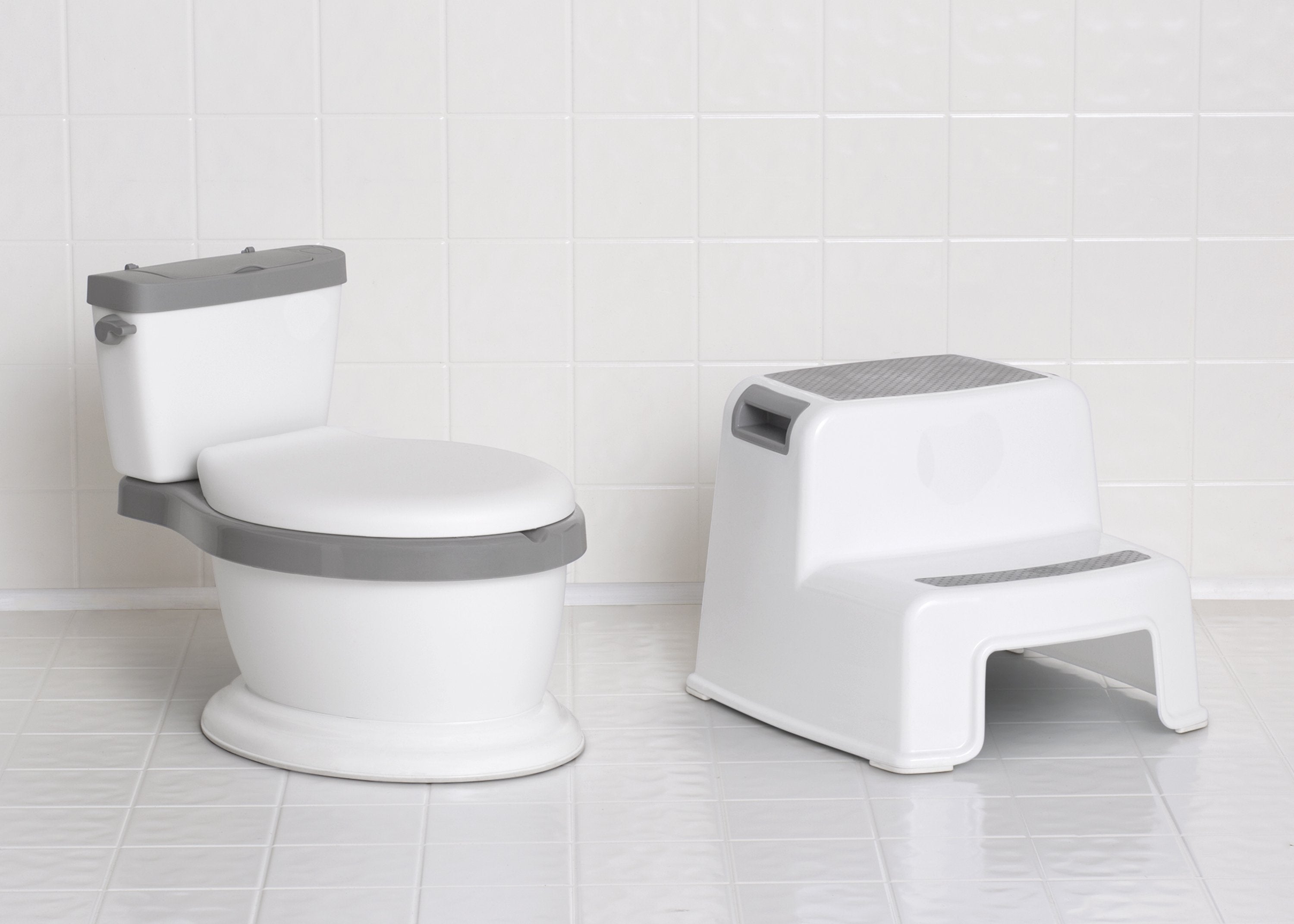 Kids Potty Training Toilet and Step Stool 2-Piece Set for Toddlers - Perfect for Bathroom Independence & Handwashing Practice