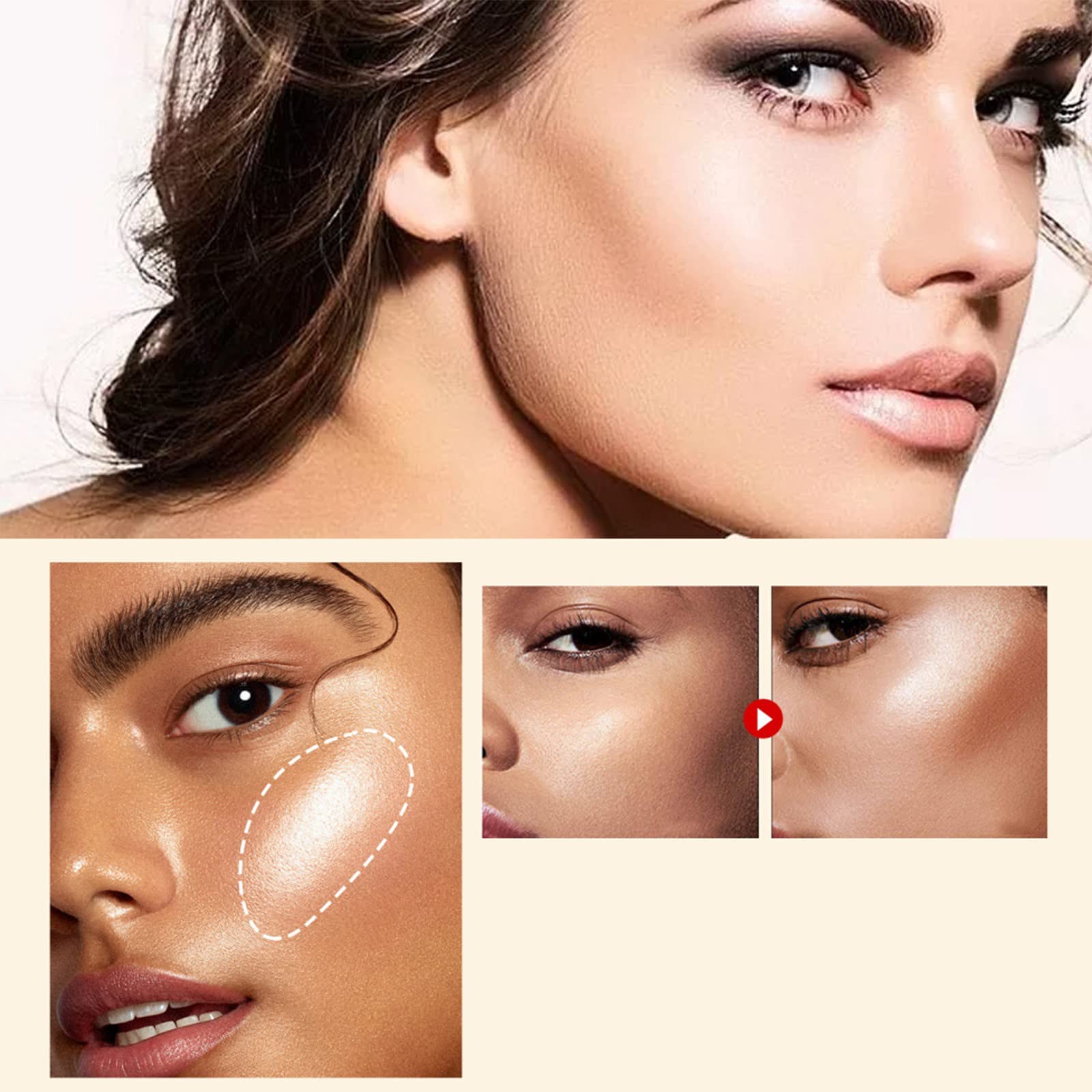 Taupe Concealer Stick - Creamy Eye Brightener & Highlighter Pen for Under Eyes, Contouring & Blush - Perfect for Home Makeup & Natural Everyday Look
