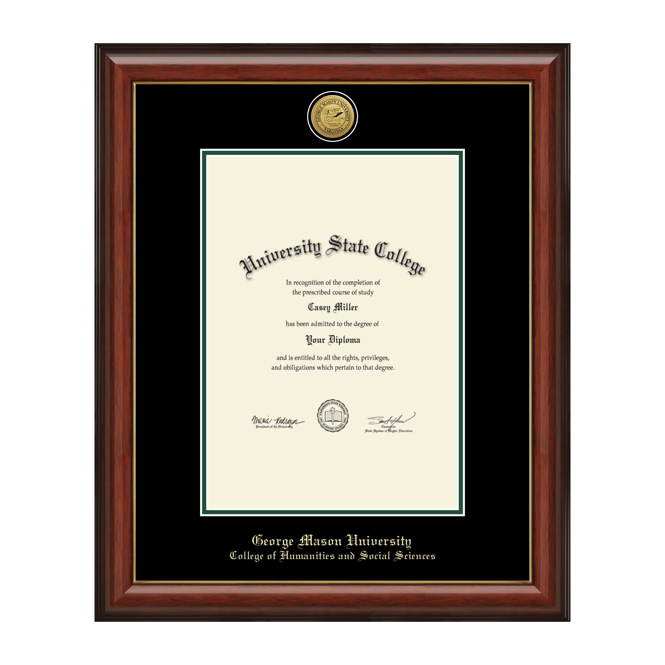 George Mason University Diploma Frame 10