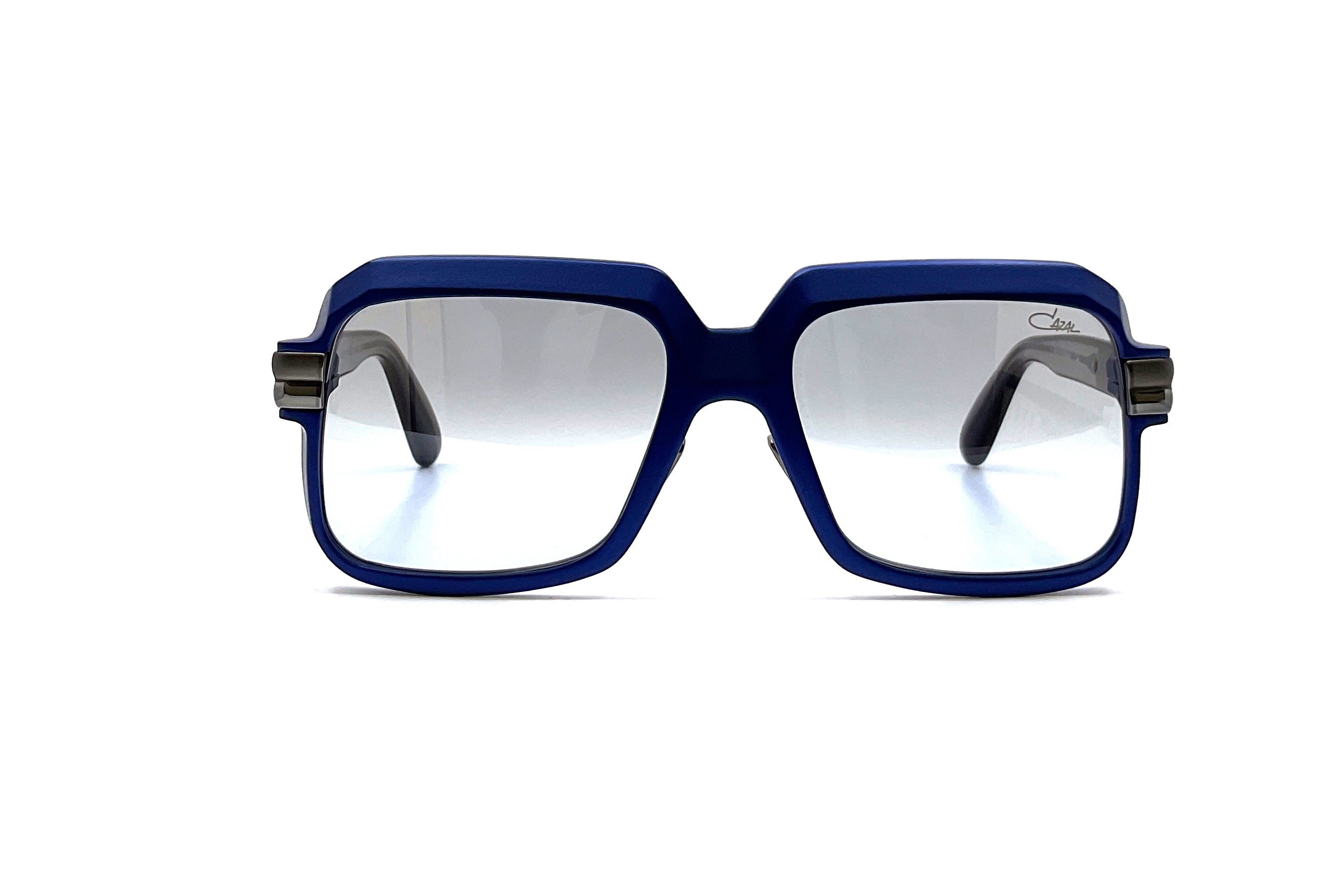 Cazal 607/3 ALU Sunglasses - Steel Blue/Gunmetal Frame - Retro Aviator Style for Men & Women - Perfect for Outdoor Activities, Driving, and Fashion Statements