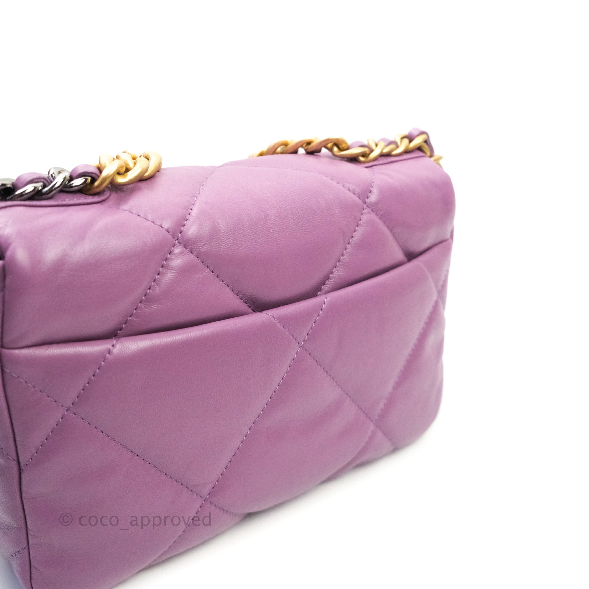 Chanel 19 Small Handbag Lavender Purple Mixed Hardware - Luxury Crossbody Bag for Women, Perfect for Date Night & Special Occasions