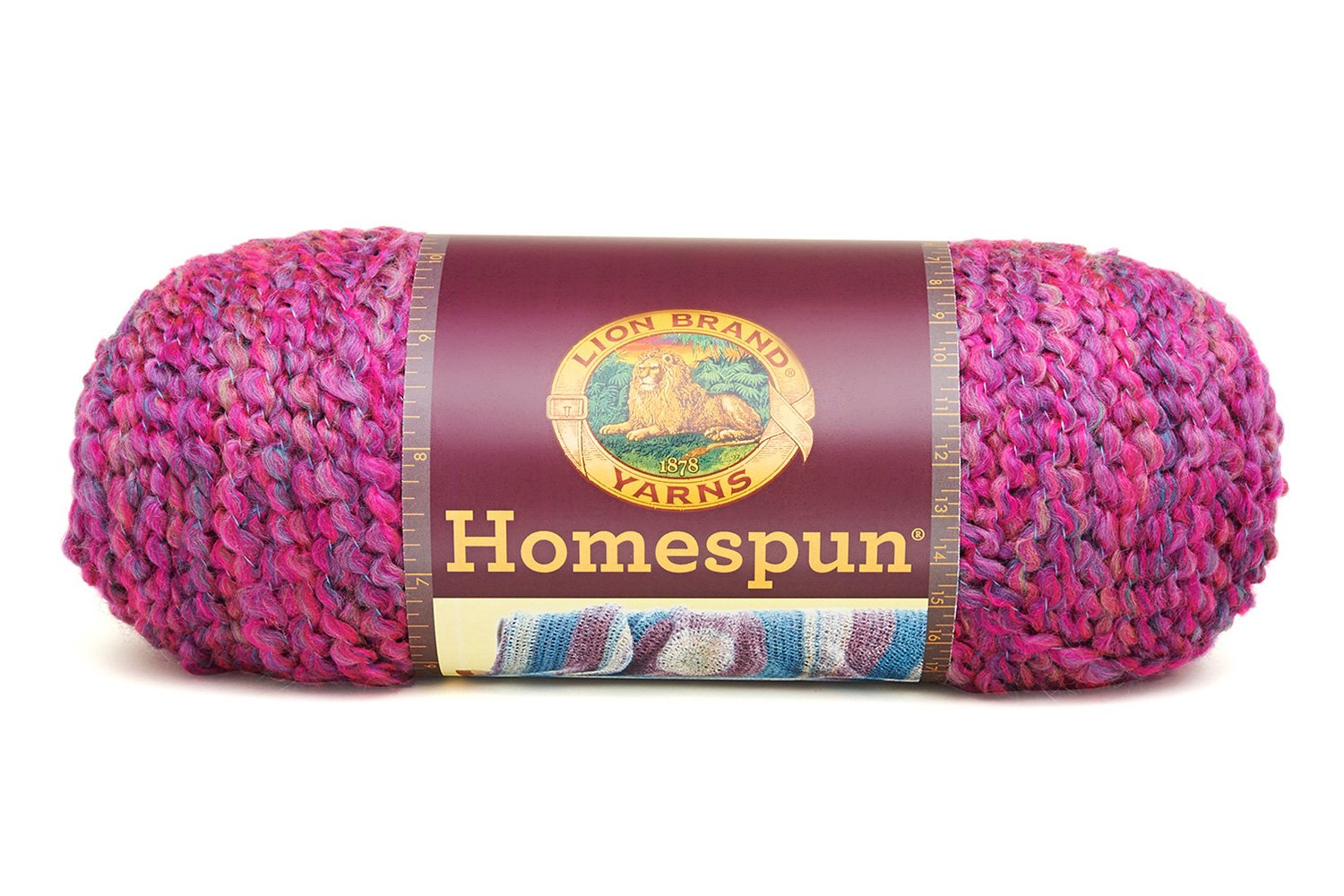 Lion Brand Homespun Yarn - 100% Acrylic Knitting & Crochet Yarn (418 Ambrosia) - Perfect for Scarves, Blankets & DIY Crafts