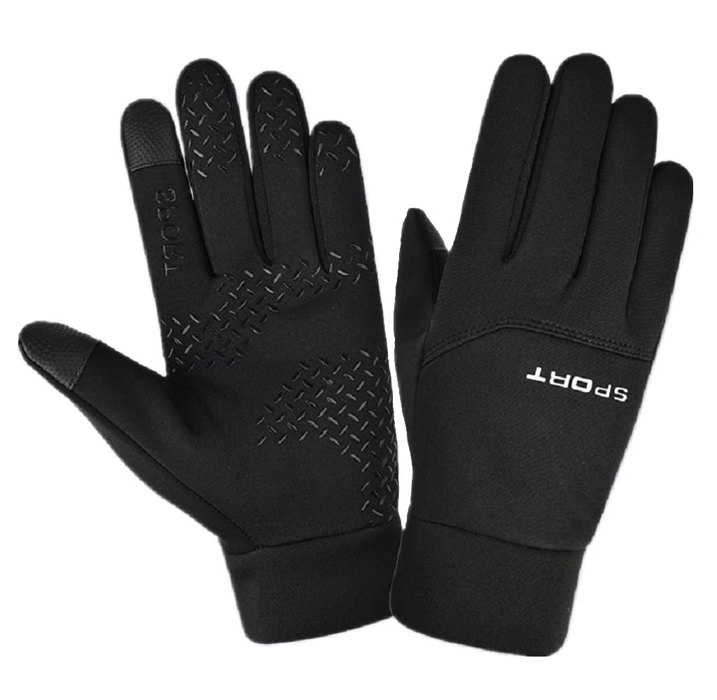 SOLO ACTFIT Winter Gloves - Touchscreen Compatible, Waterproof, Windproof, Anti-Slip Cycling Gloves for Men & Women - Ideal for Biking, Running, Driving, Climbing, and Skiing