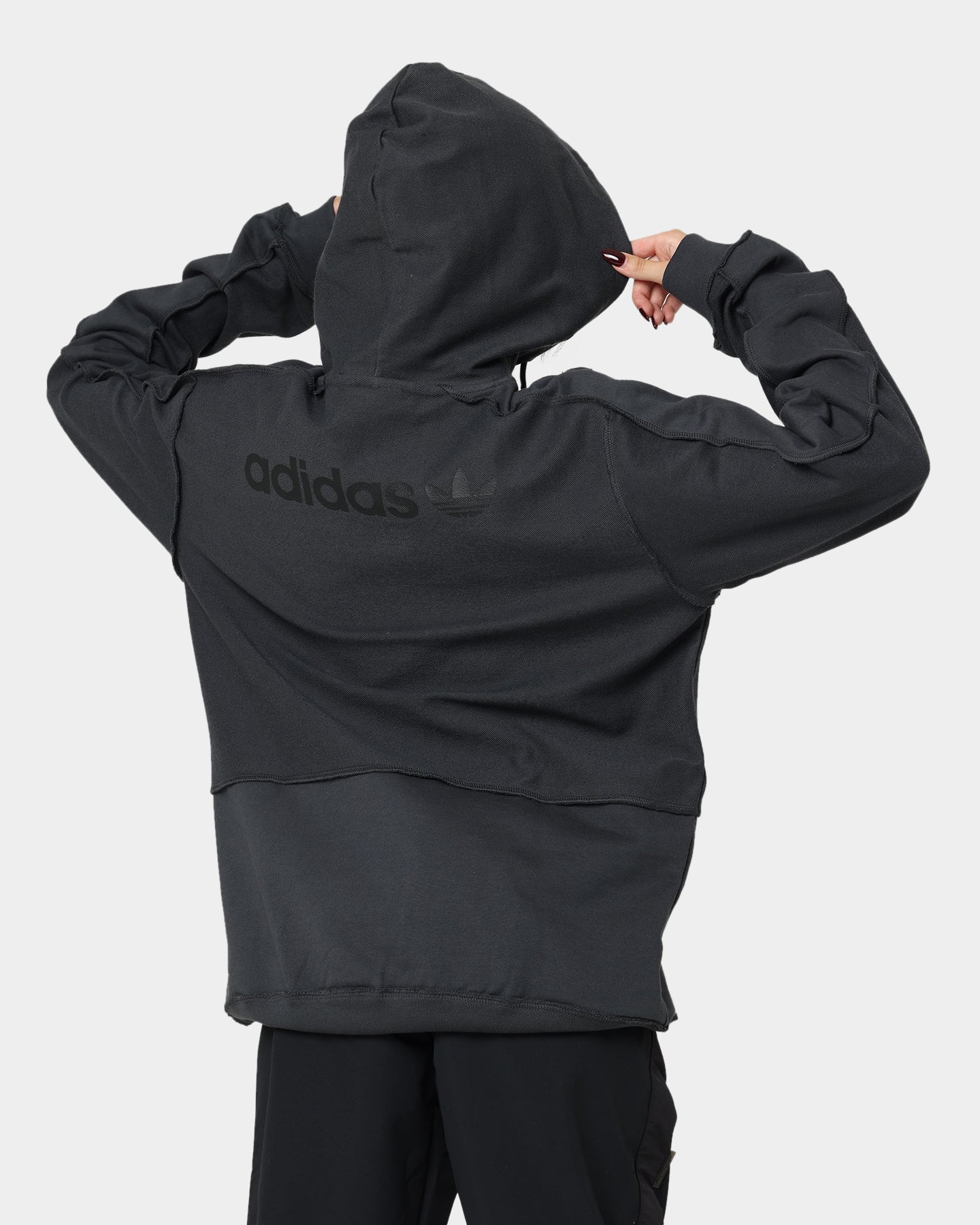Adidas Loopback Hoodie Carbon - Men's & Women's Pullover Sweatshirt | Comfortable Fleece Lined Hooded Sweater for Running, Gym, and Casual Wear