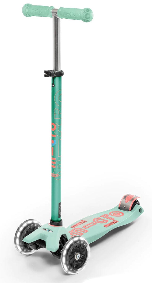 Micro Kickboard Maxi Deluxe LED Scooter for Kids - 3 Wheel Light Up Kick Scooter with Adjustable Handlebar - Perfect for Outdoor Play, Commuting & Neighborhood Rides