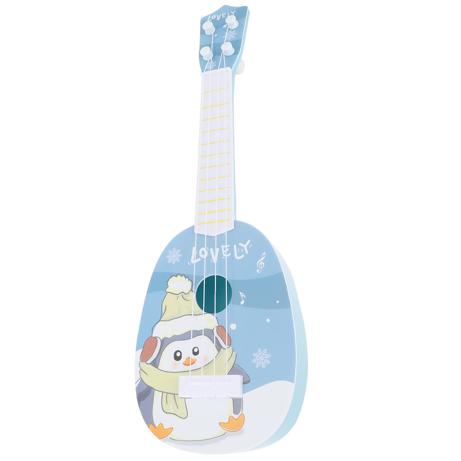 Milisten Bunny Ukulele Toy - Cute Plastic Cartoon Rabbit & Penguin Mini Musical Instrument for Kids - Perfect for Birthday Gifts, Early Music Education, and Pretend Play