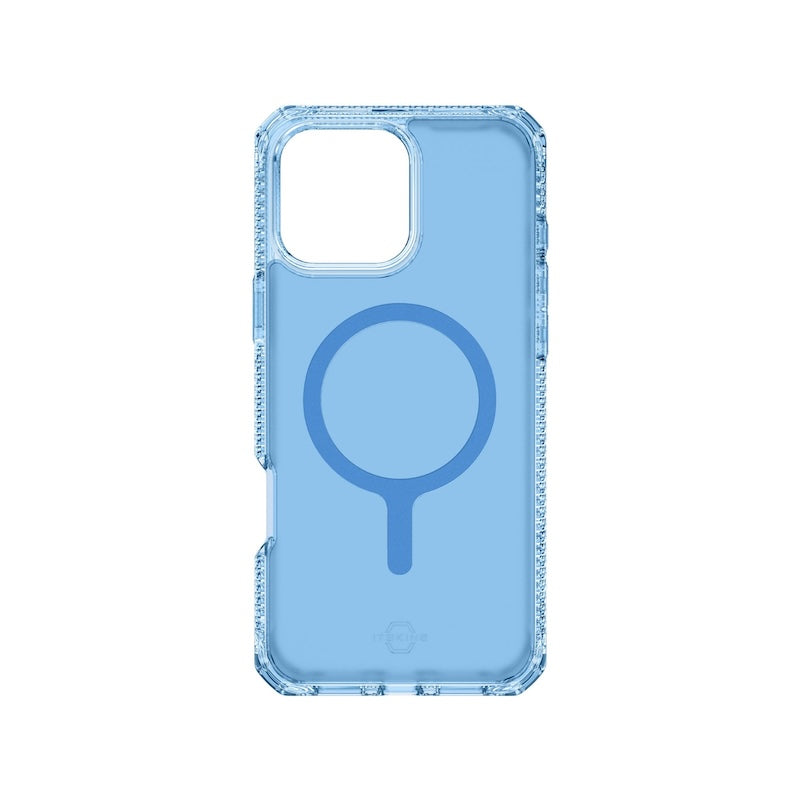 iTSKINS Hybrid Rugged Case for iPhone 16 Pro Max - Shockproof & Scratch Resistant Protective Cover in Blue | Perfect for Outdoor Adventures, Travel & Daily Use