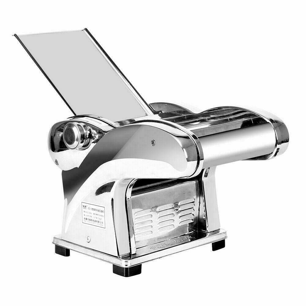 6-Speed Adjustable Electric Pasta Maker Machine - 135W Commercial Noodle Maker with 2 Knives & Roller for Homemade Pasta, Lasagna, Ravioli - Perfect for Italian Restaurants & Home Kitchens