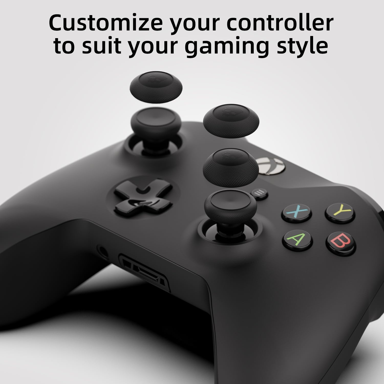 Skull & Co. Convex Thumb Grips Set for Xbox Series X/S & Xbox One Controller - OD Green, 2 Pairs (4pcs) - Enhanced Grip & Precision for Gaming, FPS, and Competitive Play
