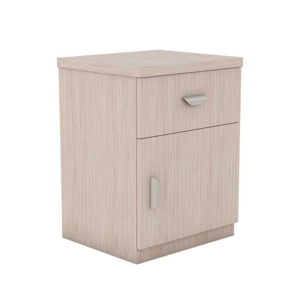 Modern Nightstand with USB Ports - Wooden Bedside Table with Drawer for Bedroom, Living Room, and Office - Perfect for Storing Books, Lamps, and Essentials