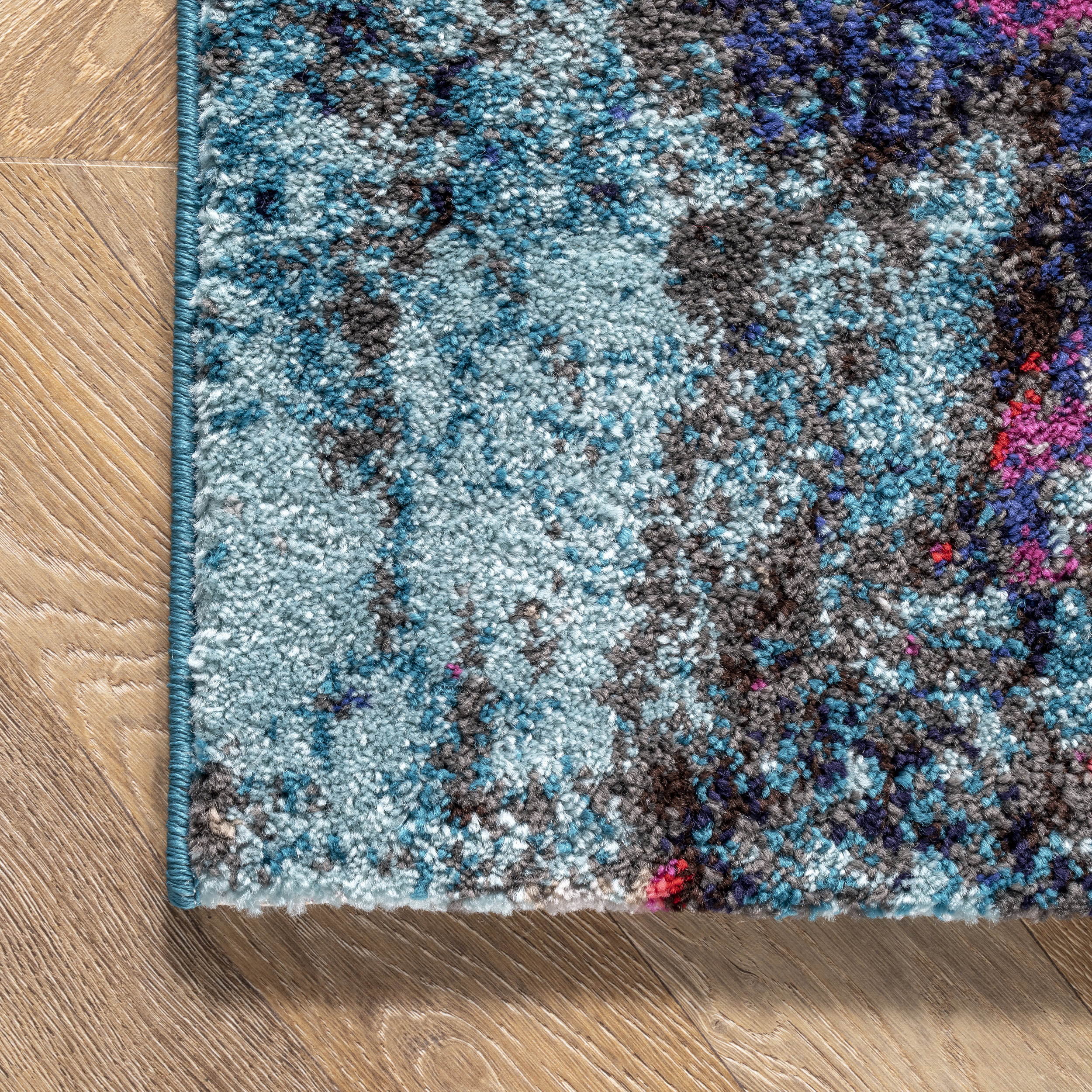Cloud Nebula Abstract Rug - Multicolor Bohemian Style Area Rug for Living Room, Bedroom & Home Decor
