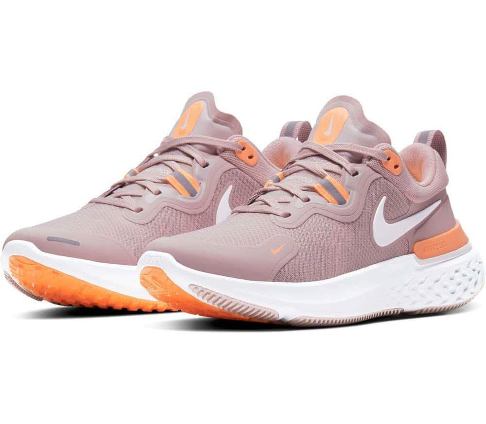 Nike Women's Running Shoes - Champagne White/Orange Pulse/Barely Rose - Size 7 | Lightweight Cushioned Sneakers for Jogging, Gym Workouts & Everyday Wear