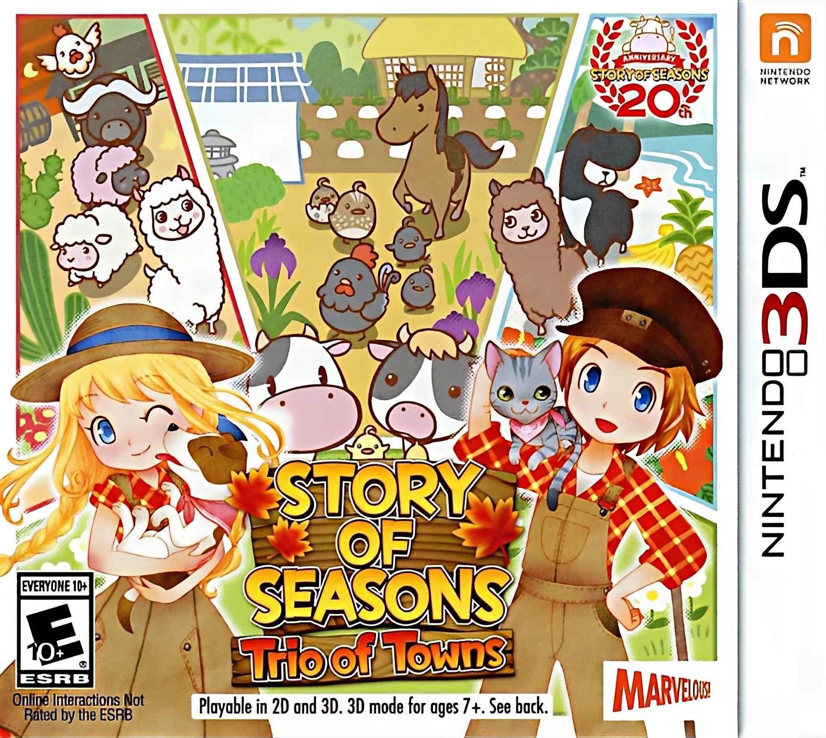 Story of Seasons: Trio of Towns - Farming Simulation Game for Nintendo 3DS | Build Your Dream Farm & Connect with Three Unique Towns | Perfect for Relaxing Gameplay & Virtual Farming Enthusiasts