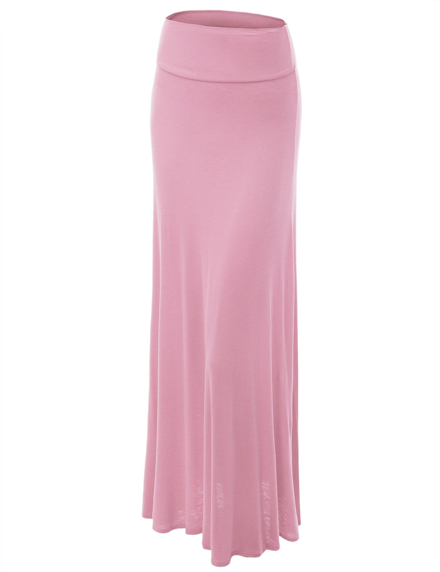 Johnny Women's Solid Lightweight Flare Maxi Skirt - Floor Length Lounge Skirt in Sizes S to 3XL | Perfect for Casual Wear, Beach Cover-ups, and Boho Fashion Outfits