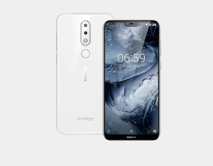 Nokia 6.1 Plus TA 1103 Unlocked Smartphone - 64GB ROM 4GB RAM Dual SIM GSM Android Phone (White) - Perfect for Travel, Business & Daily Use