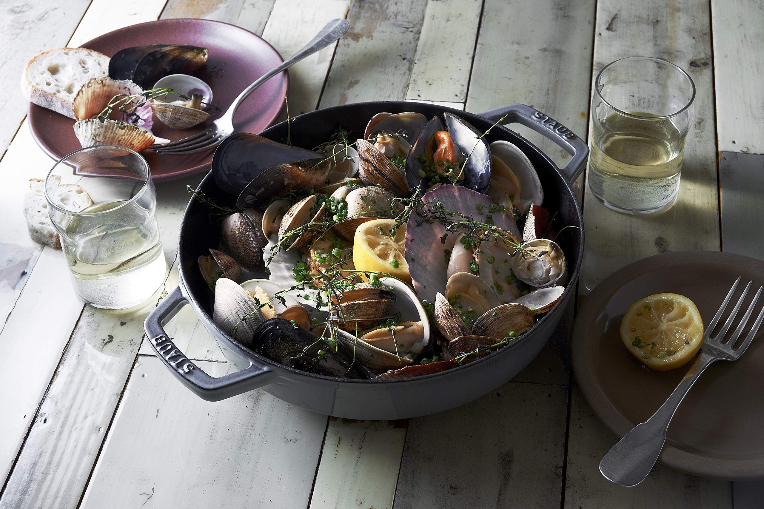 Staub 40511-072-0 Cast Iron Pan with Dual Handles, 16.1 x 2.9 x 16.9 Inches - Perfect for Searing, Braising & Oven-to-Table Cooking