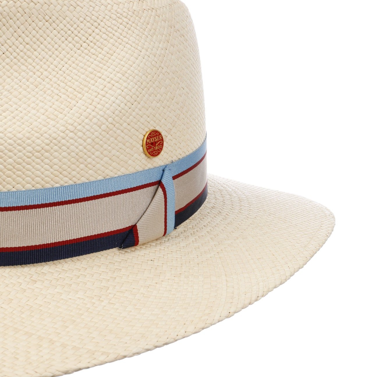 Premium Gedeon Panama Hat by Mayser - 100% Toquilla Straw Fedora Hat for Men & Women - Sun Protection & Breathable Summer Hat for Beach, Travel, and Outdoor Activities